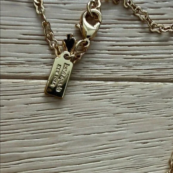 Kate Spade Gold and White Sunglasses Necklace - Picture 4 of 5